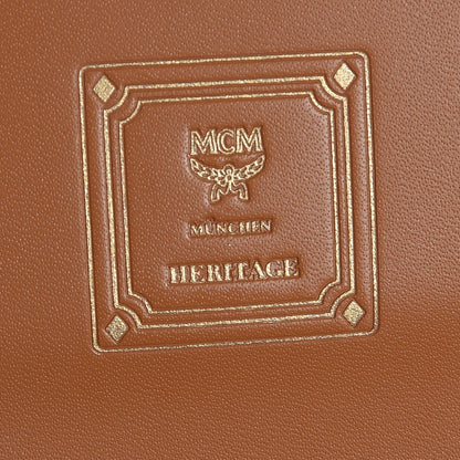 MCM Visetos Heritage Continental Flap Wallet Cognac 6 of 10