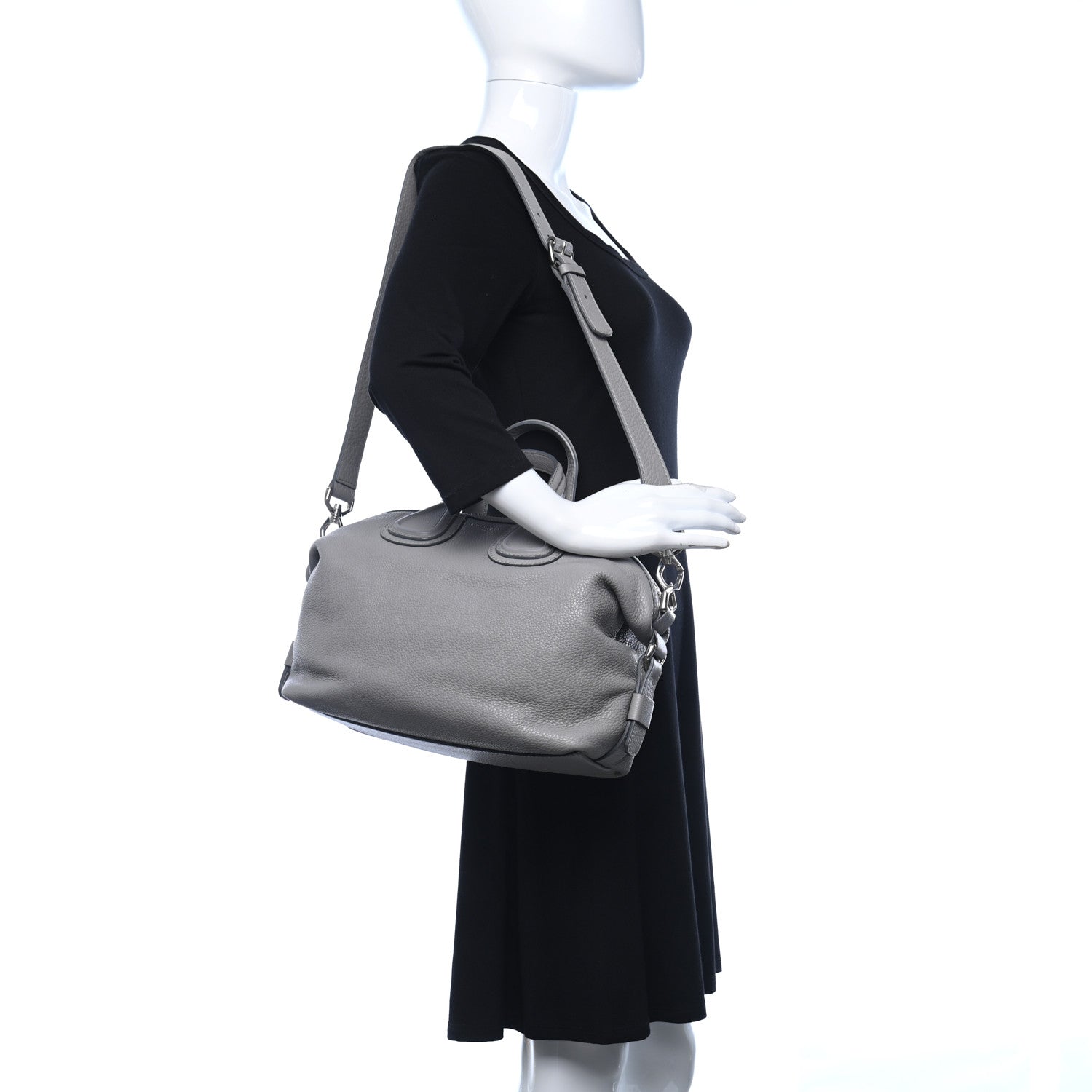 Givenchy Sugar Goatskin Small Nightingale Pearl Grey 3 of 9