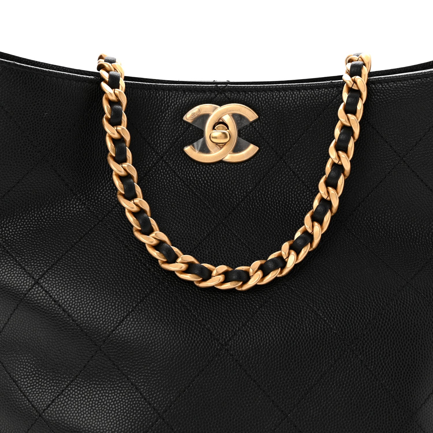 Chanel Caviar Quilted Hobo Black 8 of 10