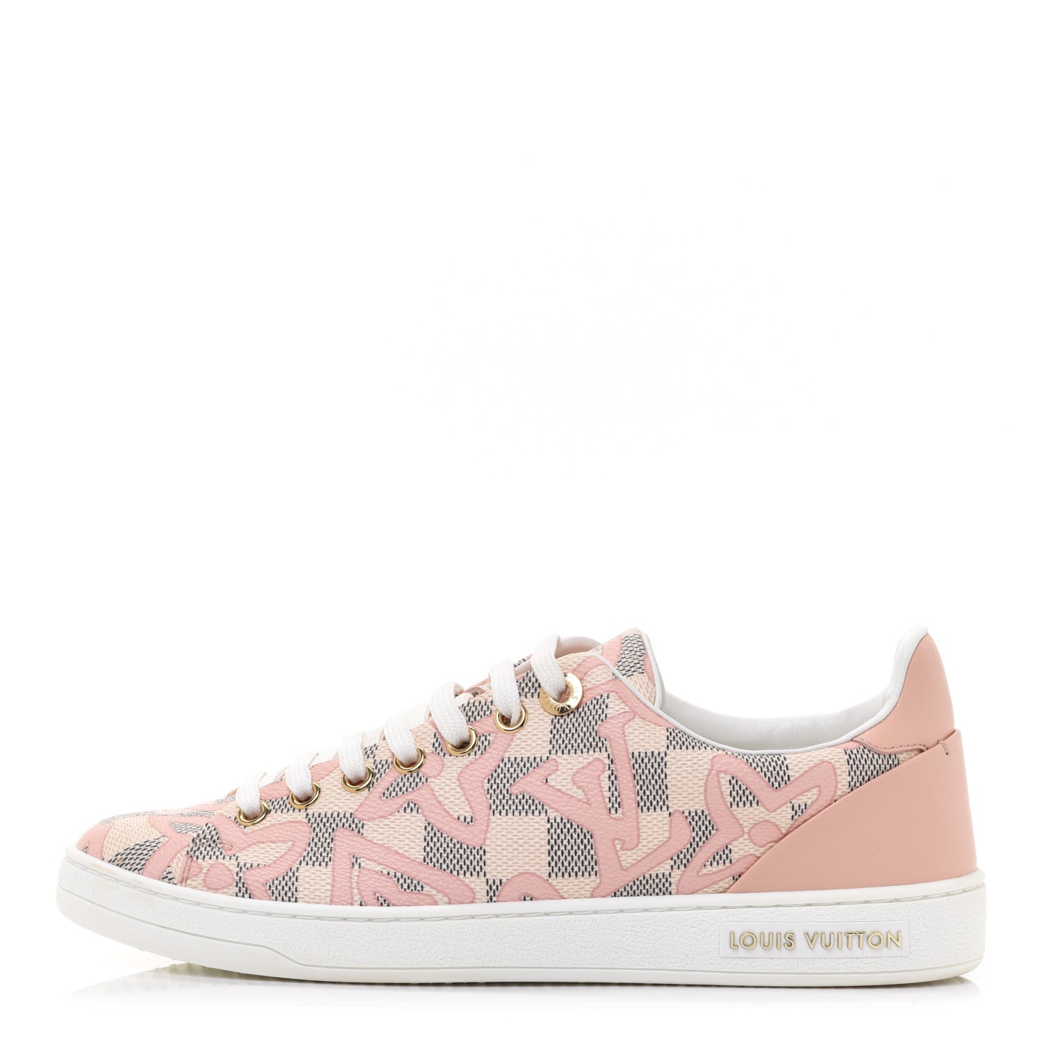 Louis Vuitton Damier Azur Tahitienne Bora Bora Sneakers 36.5 Rose Ballerine 1 of 10