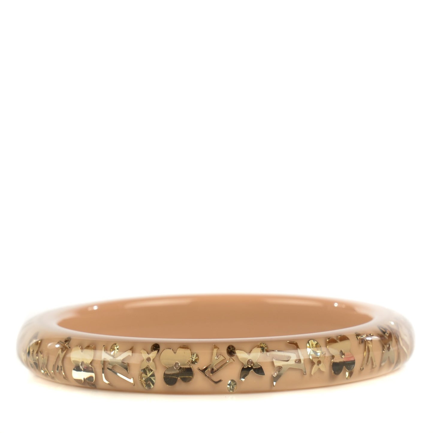 Resin Swarovski PM Inclusion Bracelet M Beige