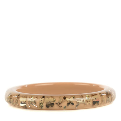 Louis Vuitton Resin Swarovski PM Inclusion Bracelet M Beige 1 of 3