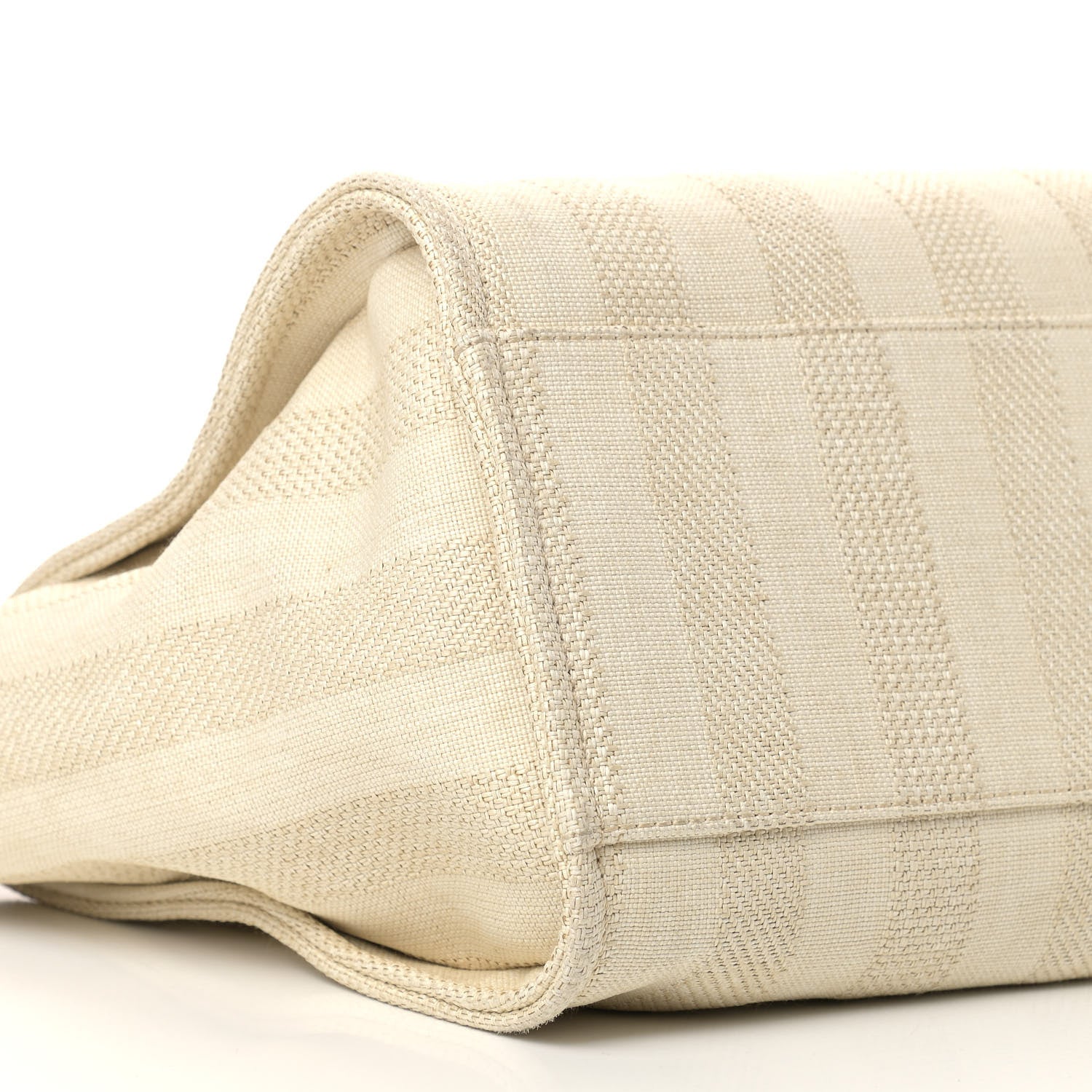 Chanel Mixed Fibers Striped Medium Deauville Tote Beige 8 of 10