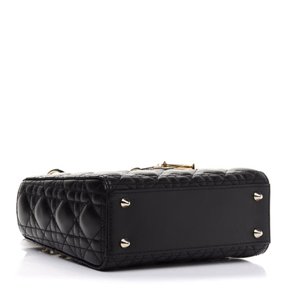 Christian Dior Lambskin Cannage Small My ABCDior Lady Dior Black 3 of 11