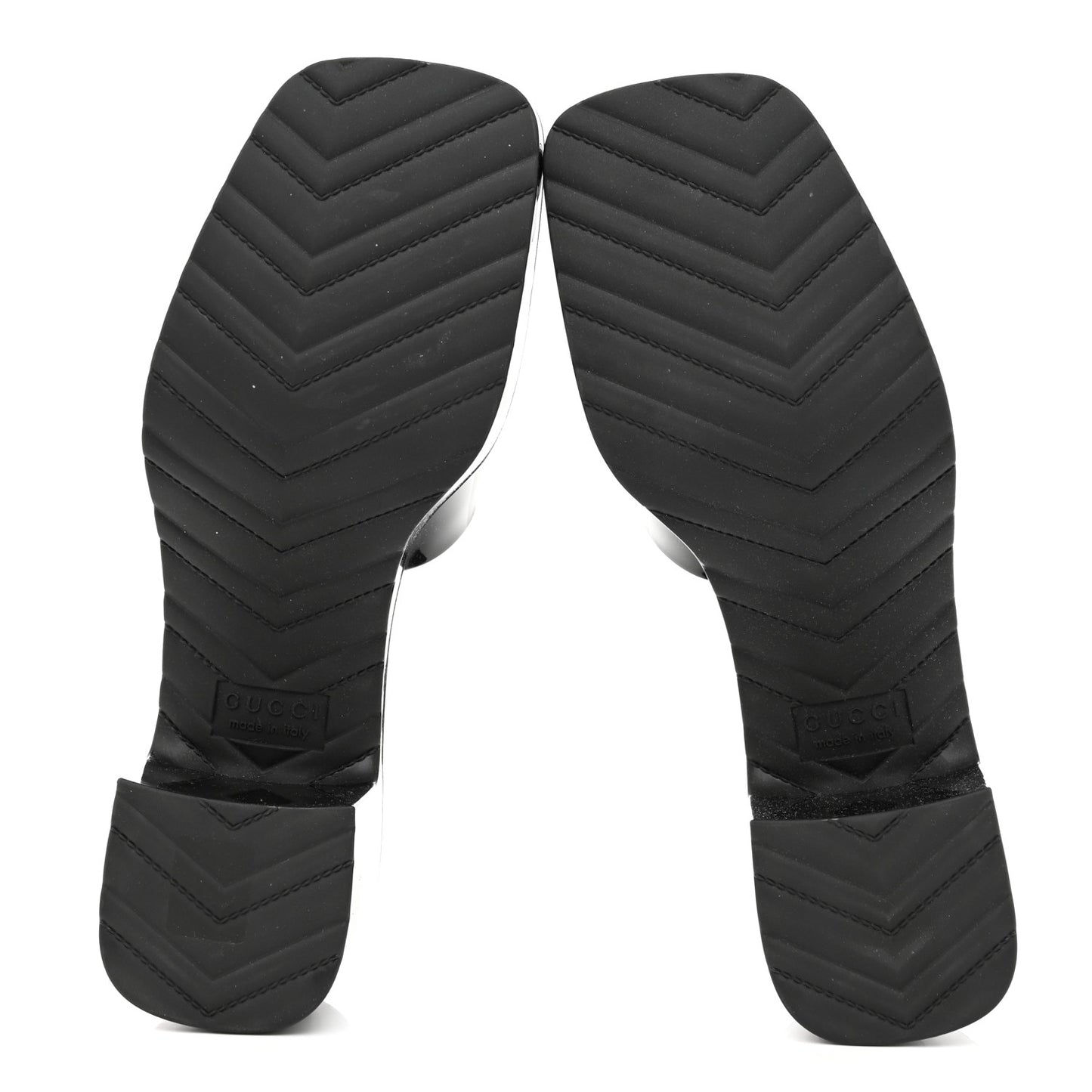 Rubber Gucci Logo Womens Platform 20/60mm Slide Sandals 37 Black