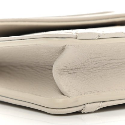 Saint Laurent Lambskin Quilted Monogram Micro Gaby Crossbody Bag Blanc Vintage 8 of 9