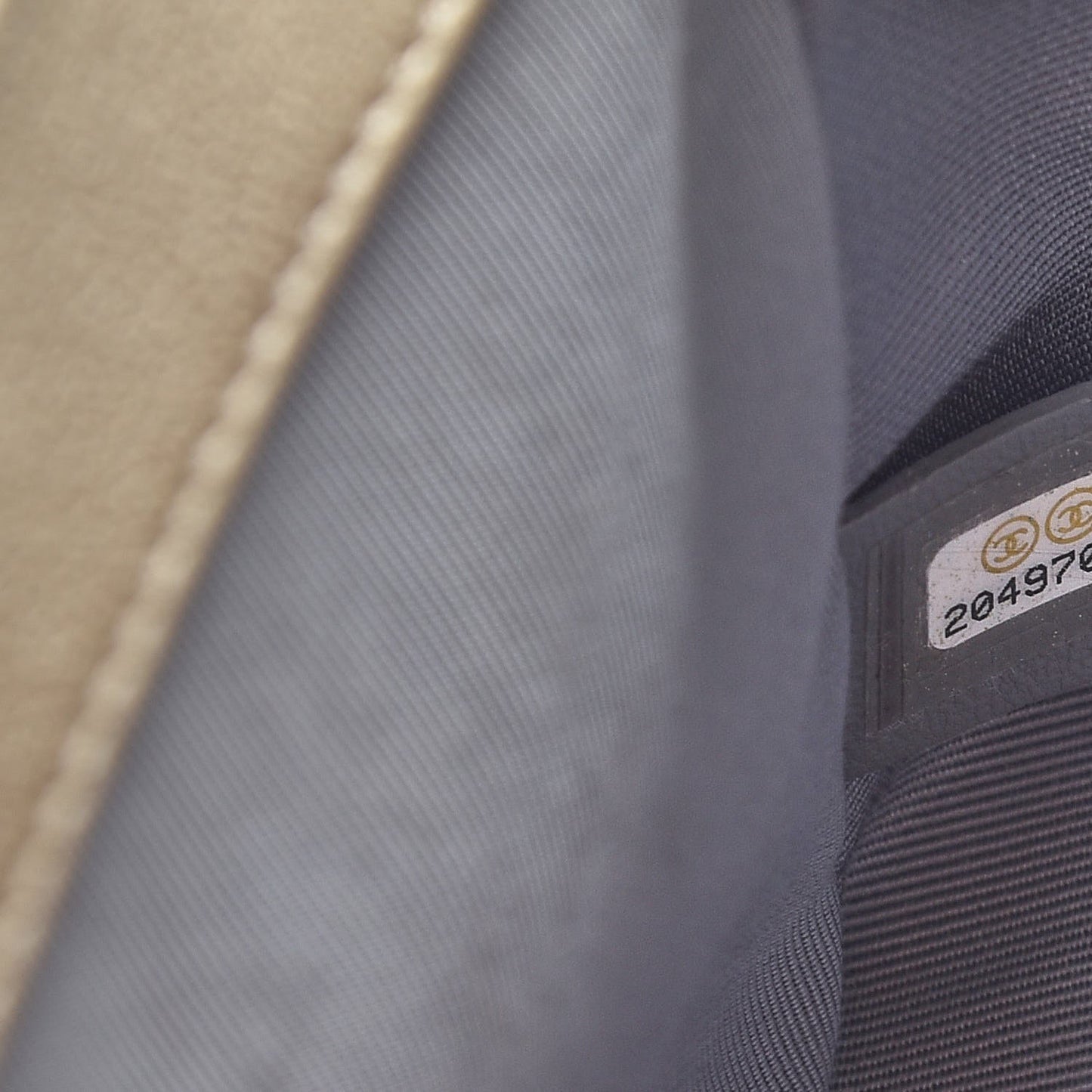 Metallic Lambskin Medium Golden CC Boy Flap Dark Gold