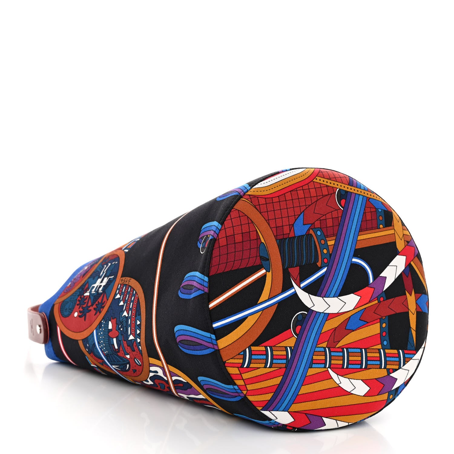 Hermes Canvas Silk Printed Petit H So Small Bucket Bag 4 of 12