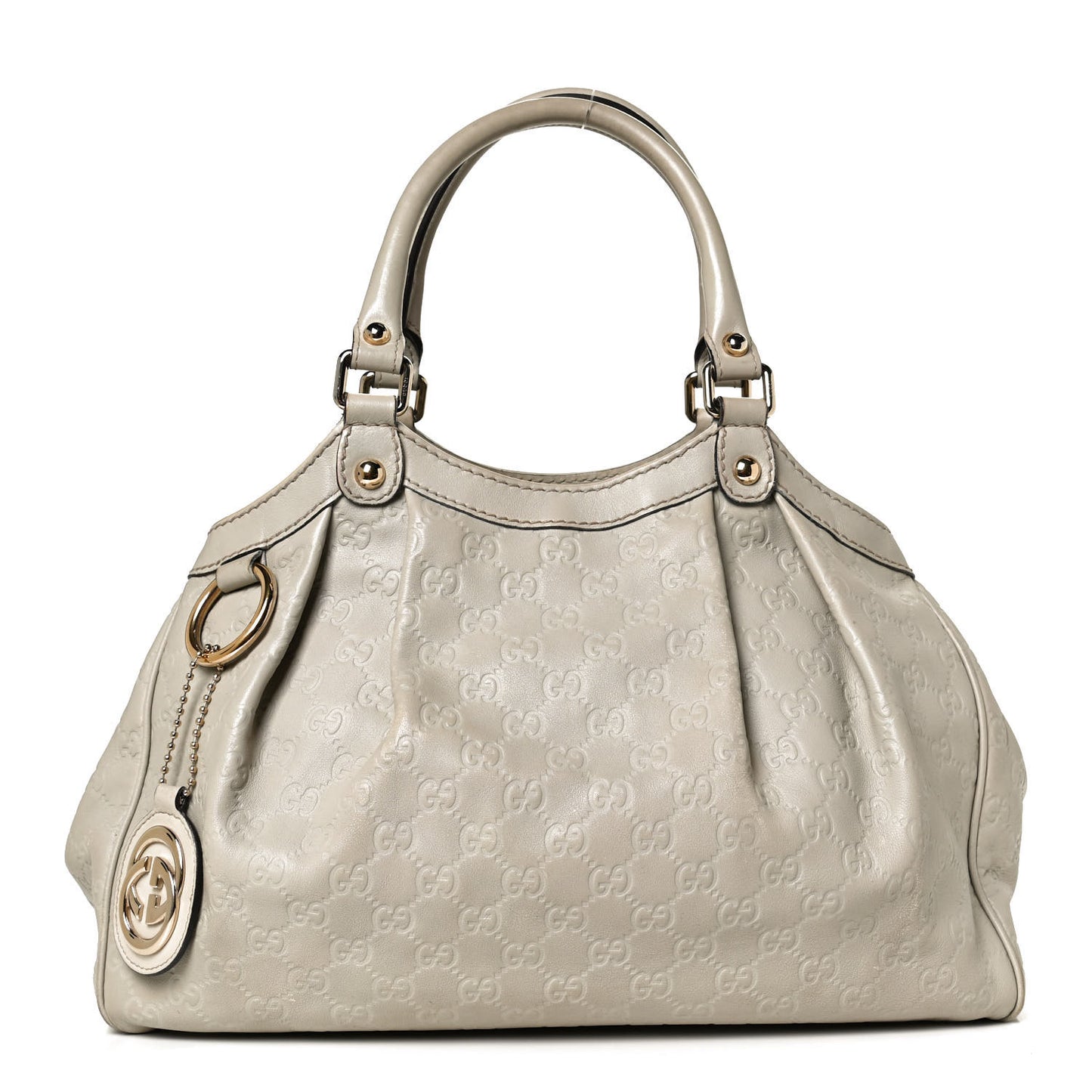 Guccissima Medium Sukey Tote Mystic White