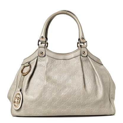 Gucci Guccissima Medium Sukey Tote Mystic White 1 of 13