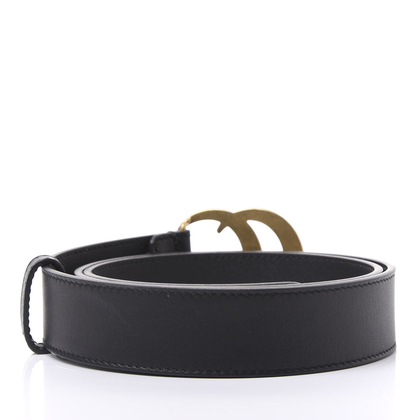 Calfskin Double G 30mm Belt 80 32 Black