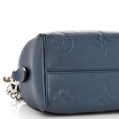 Louis Vuitton Metallic Empreinte Monogram Giant Speedy Bandouliere 20 Navy Nacre 8 of 9