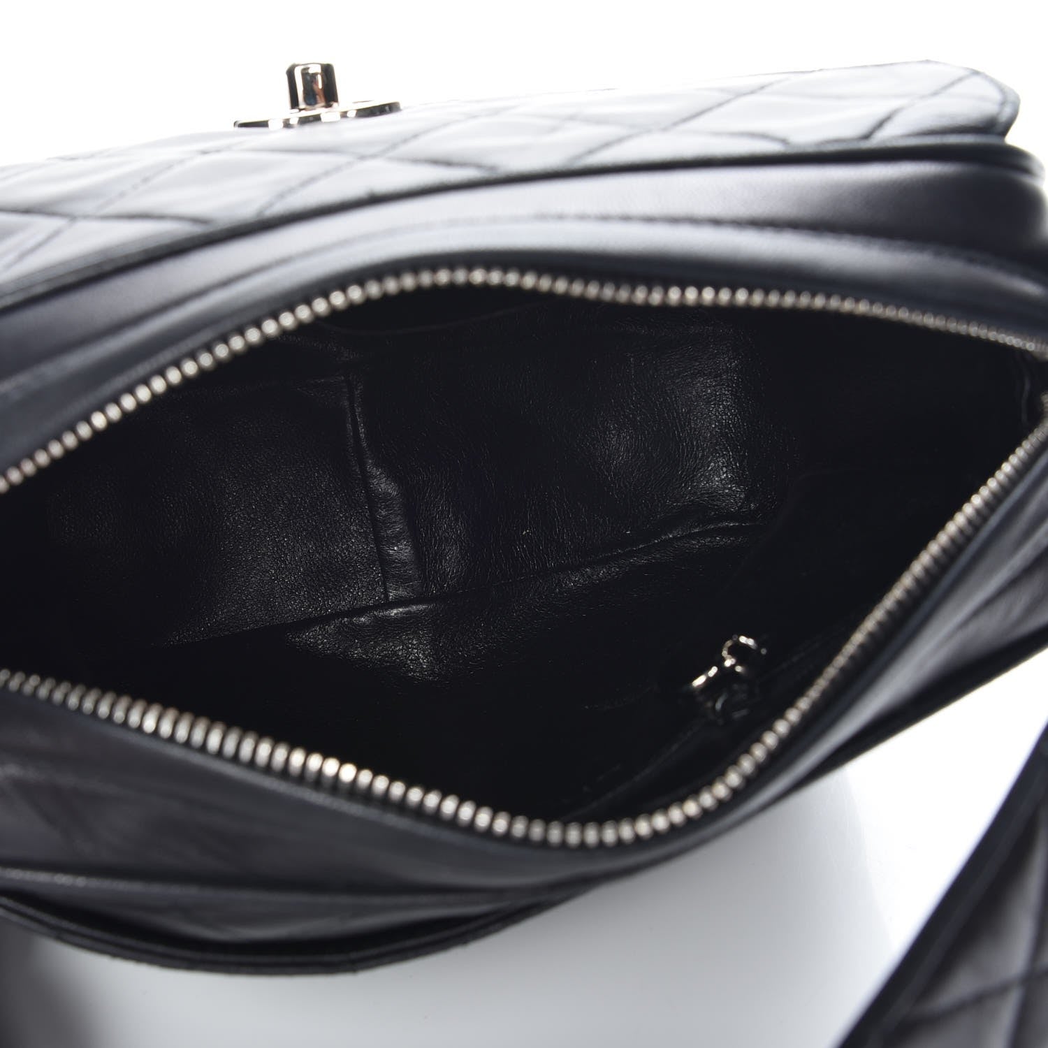 Chanel Lambskin Quilted Small Shoulder Bag Black 5 of 8