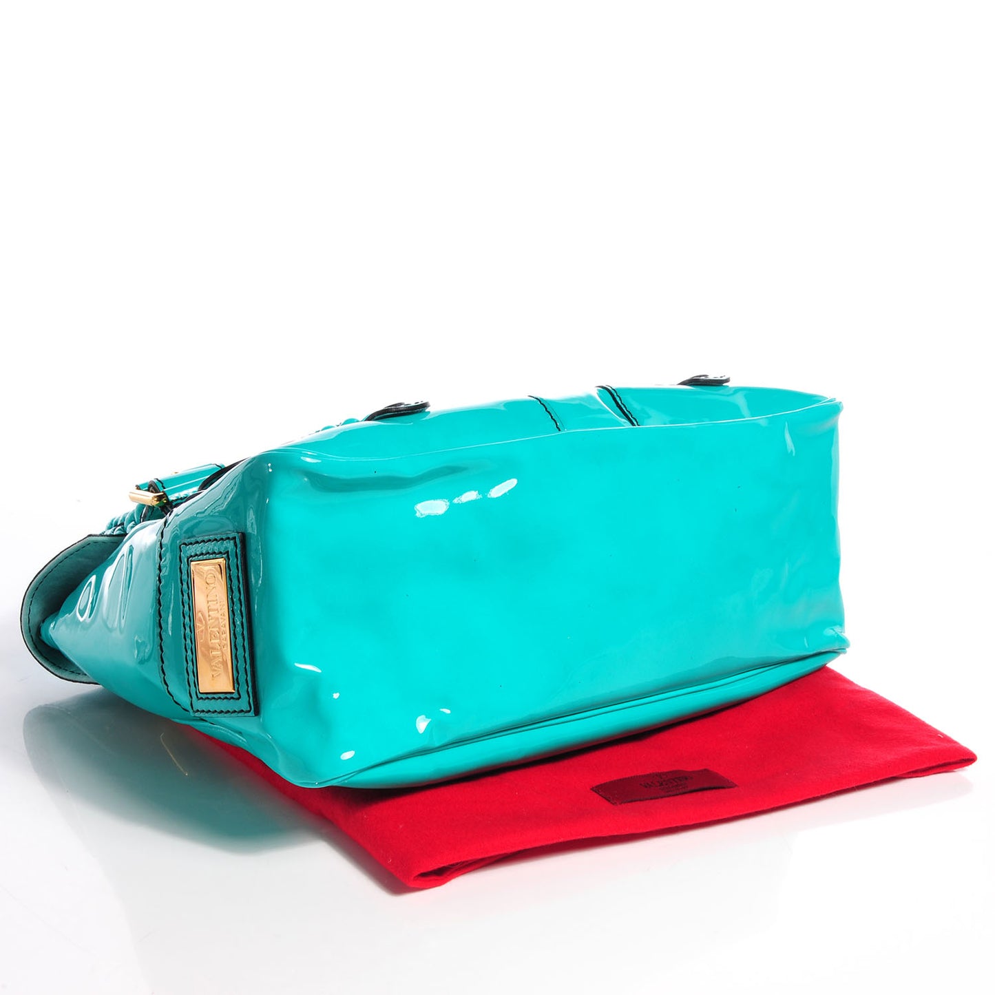 Patent Histoire Tote Turquoise