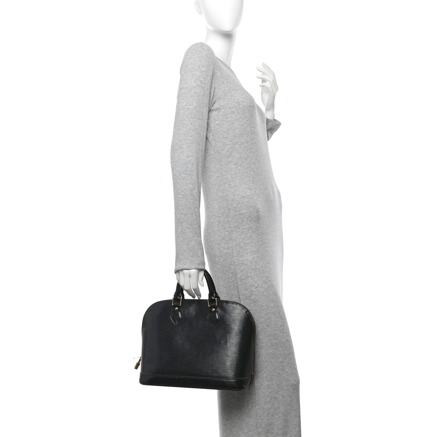 Louis Vuitton Epi Alma PM Black 2 of 16
