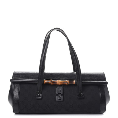 Gucci Monogram Bamboo Bullet Bag Black 1 of 12