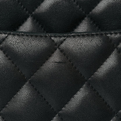 Chanel Lambskin Quilted Jumbo Single Flap Black 10 of 10