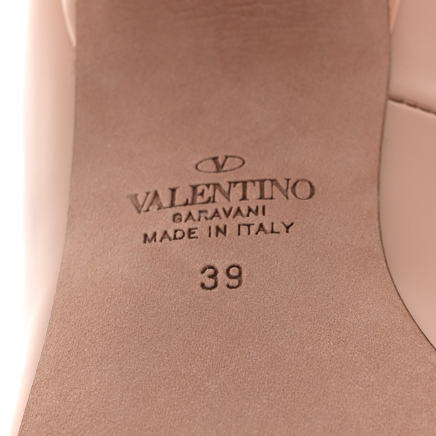 Valentino Garavani Patent Vlogo Tan-Go Ankle Strap 60mm Pumps 39 Rose Cannelle 7 of 12