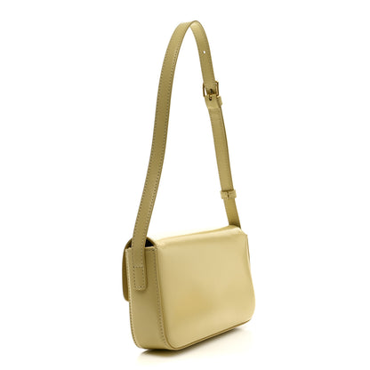 Celine Shiny Calfskin Triomphe Shoulder Bag Papyrus 3 of 12