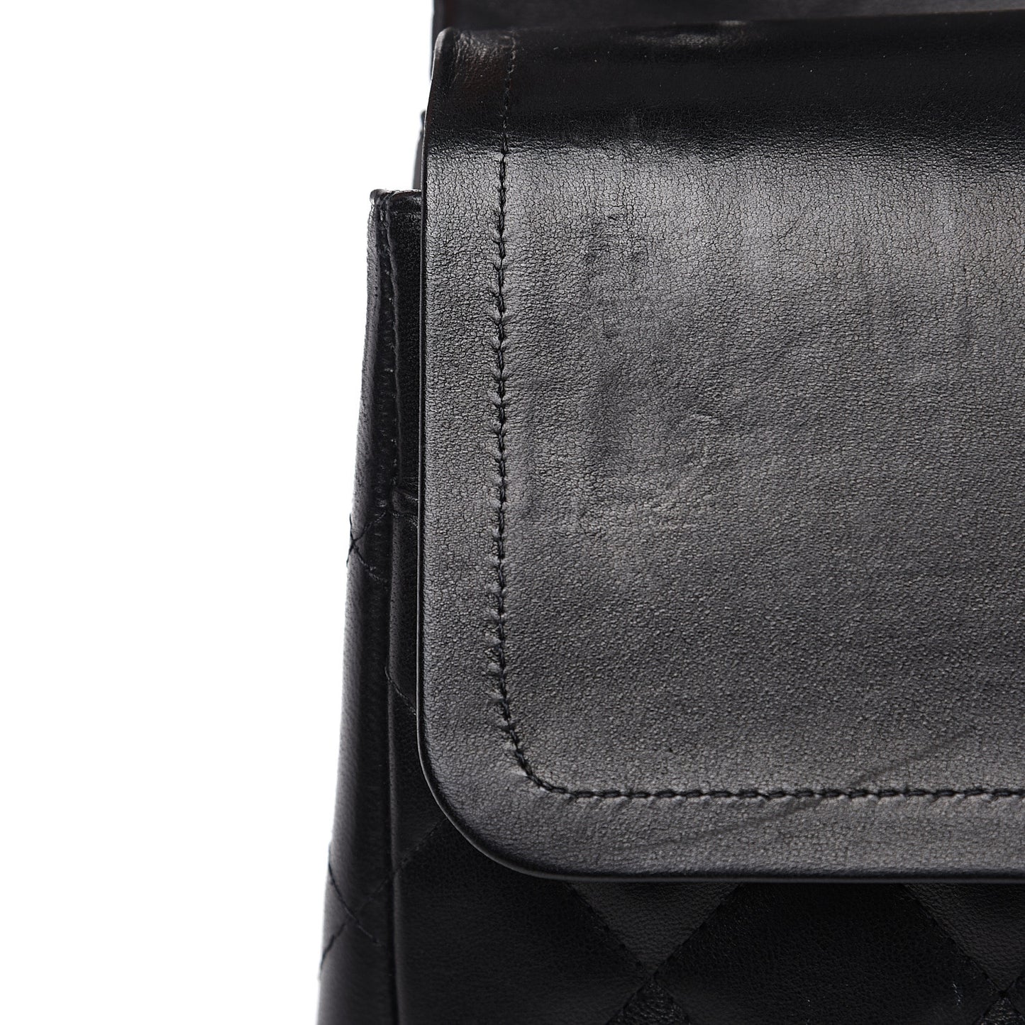 Lambskin Quilted Jumbo Double Flap So Black