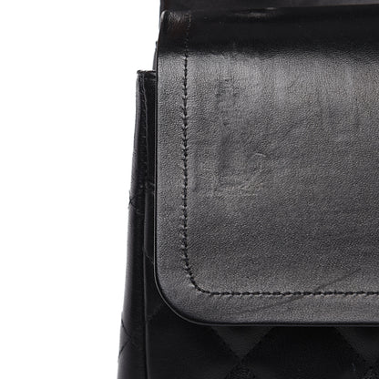 Chanel Lambskin Quilted Jumbo Double Flap So Black 13 of 19