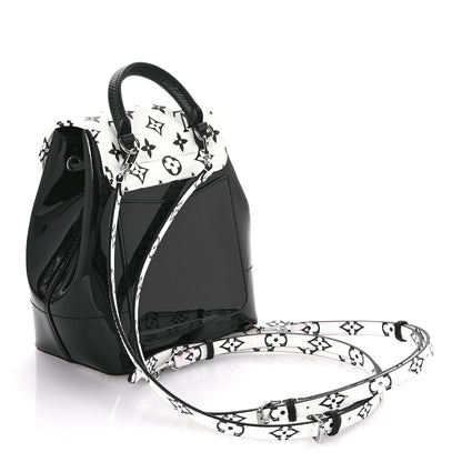Louis Vuitton Patent Monogram Hot Springs Backpack Black White 3 of 10