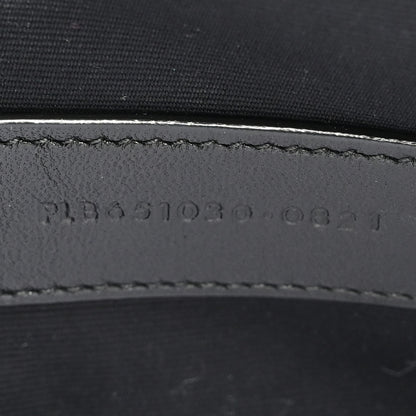 Saint Laurent Grain De Poudre Textured Mixed Matelasse Triquilt Monogram Clutch Green Field 7 of 8