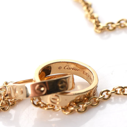 Cartier 18K Yellow Gold Interlocking LOVE Necklace 7 of 10
