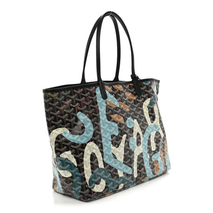 Goyard Goyardine Saint Louis Lettres Camouflage PM Black Blue 4 of 15