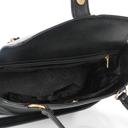 Chanel Caviar Timeless CC Shoulder Bag Black 5 of 7