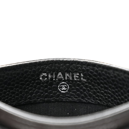 Chanel Caviar CC Card Holder Black 6 of 9