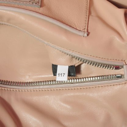 Prada Lambskin Boston Large Tote Stone 8 of 8