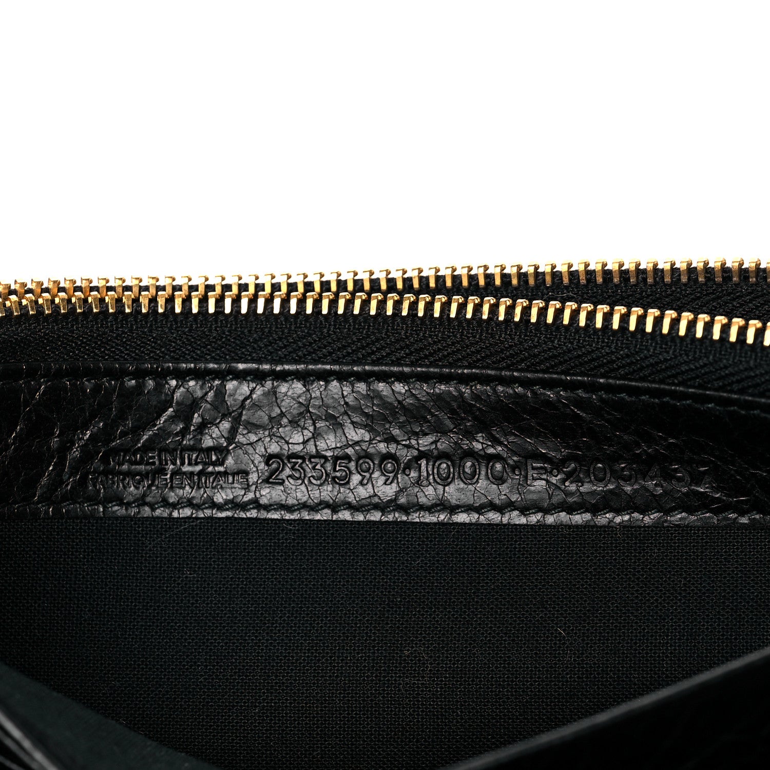 Balenciaga Agneau Giant 12 Gold Hardware Money Wallet Black 7 of 10