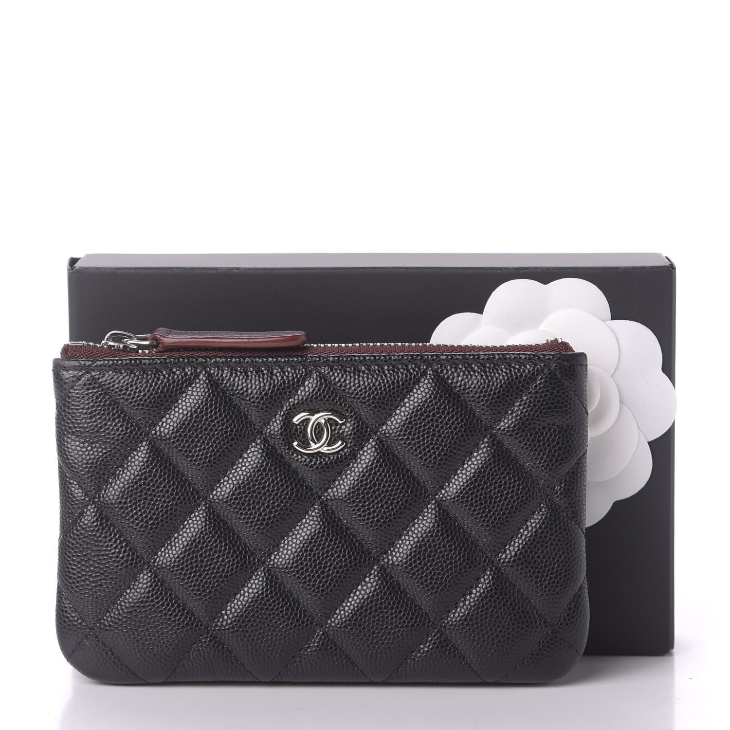 Chanel Caviar Quilted Small Cosmetic Case Black 8 of 8