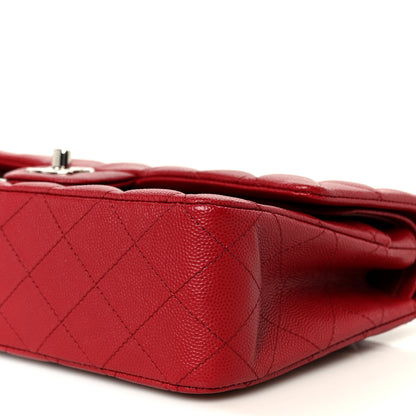 Chanel Caviar Quilted Medium Double Flap Red 11 of 12