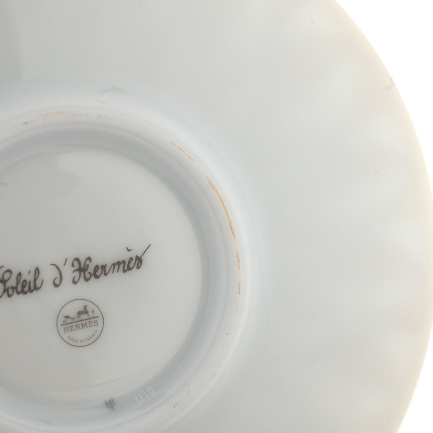 Porcelain Soleil d'Hermes Coffee Cup and Saucer Set Of 2