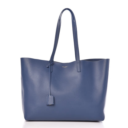 Saint Laurent Calfskin Large Shopping Tote Denim 3 of 11