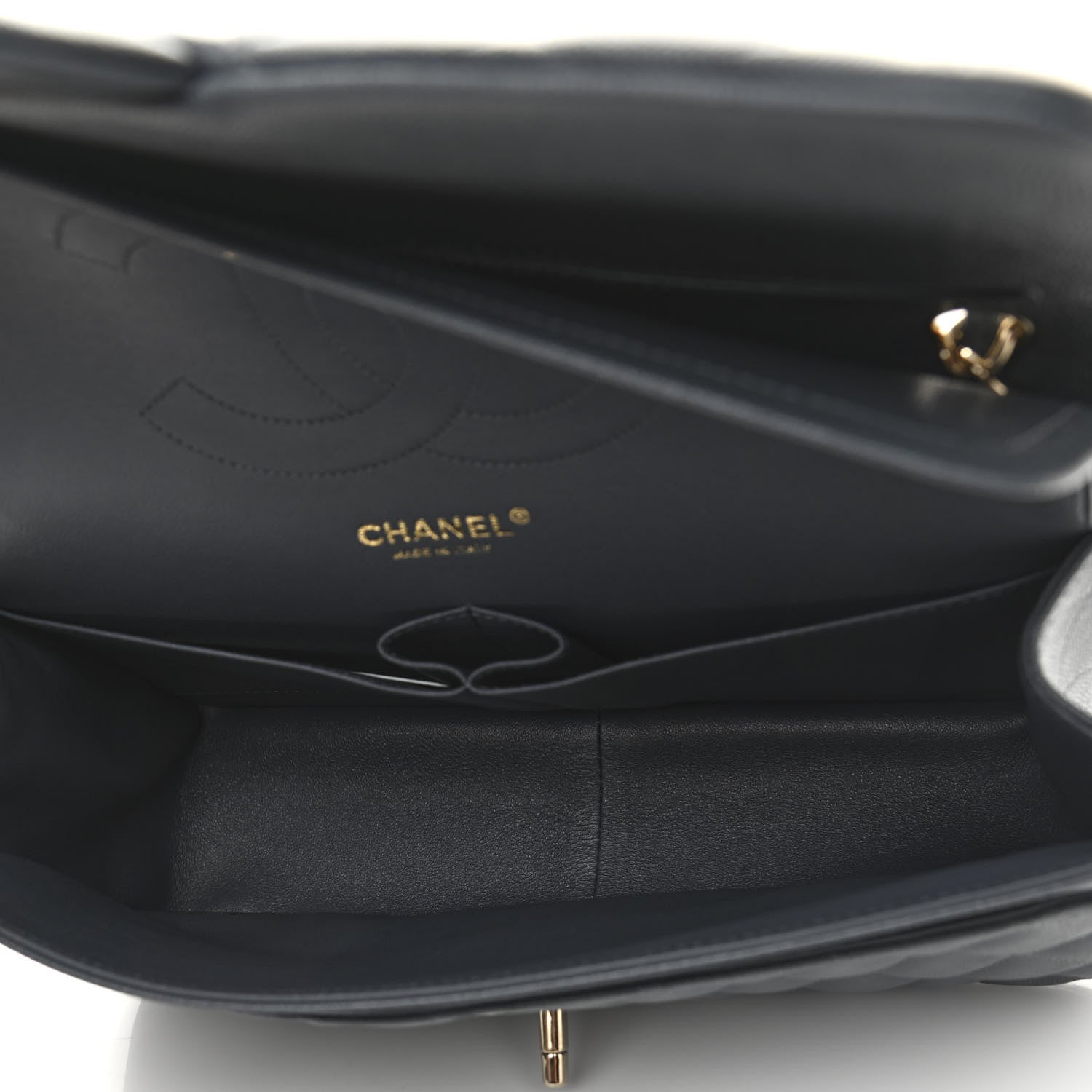 Chanel Caviar Quilted Jumbo Double Flap Grey 5 of 11