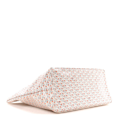 Goyard Goyardine Saint Louis Claire Voie GM White Orange 5 of 11
