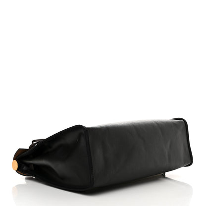 Hermes Toile H Berline Vache Hunter Herbag Zip PM 31 Black 5 of 14