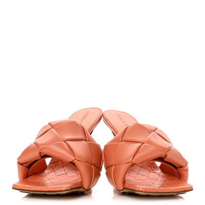 Bottega Veneta Nappa Maxi Intrecciato Lido Mule Sandals 37 Papaya 5 of 27
