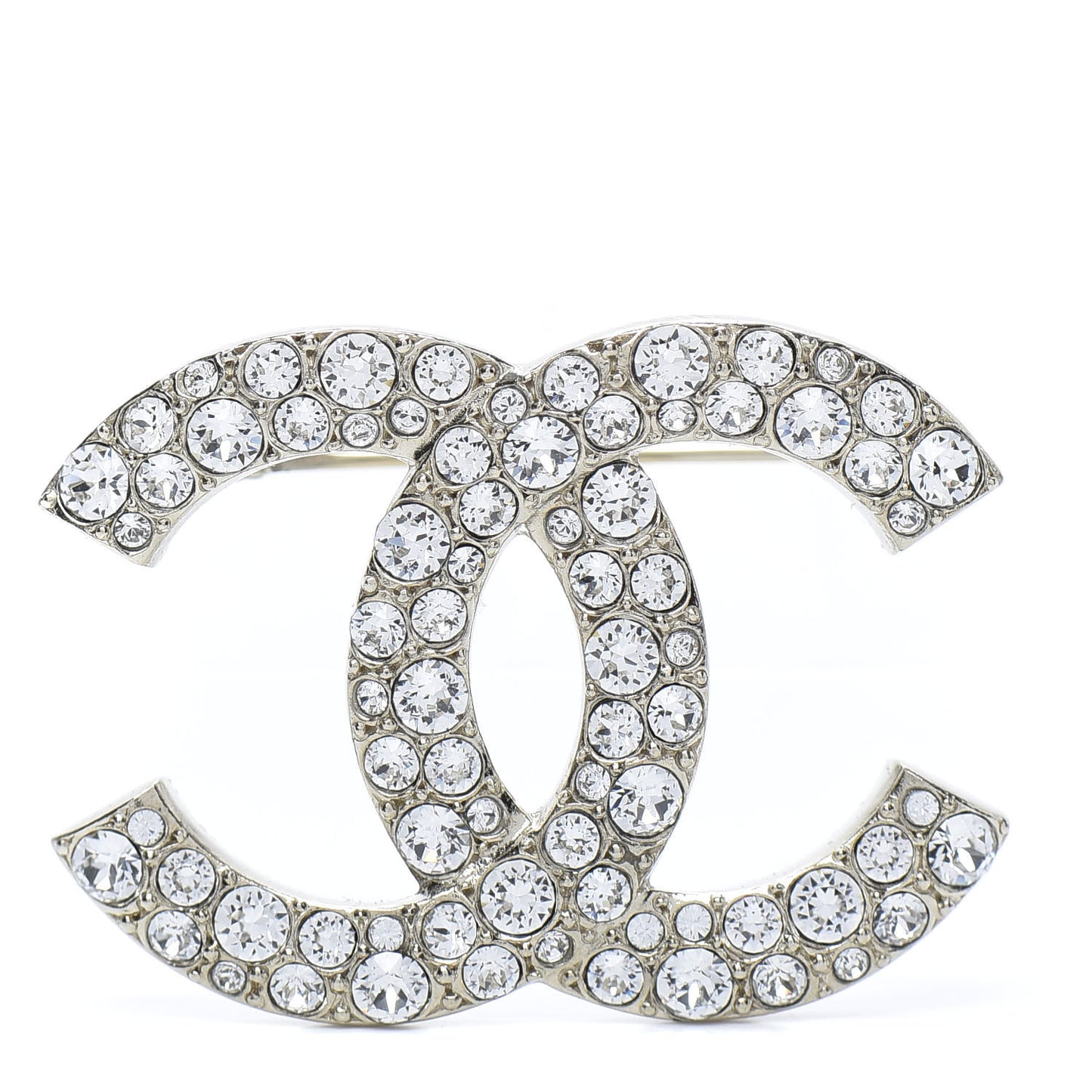 Crystal Palais Garnier CC Brooch Silver