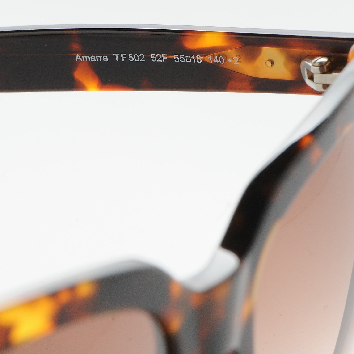 Tom Ford Amarra Sunglasses Dark TF502 Dark Havana 5 of 8