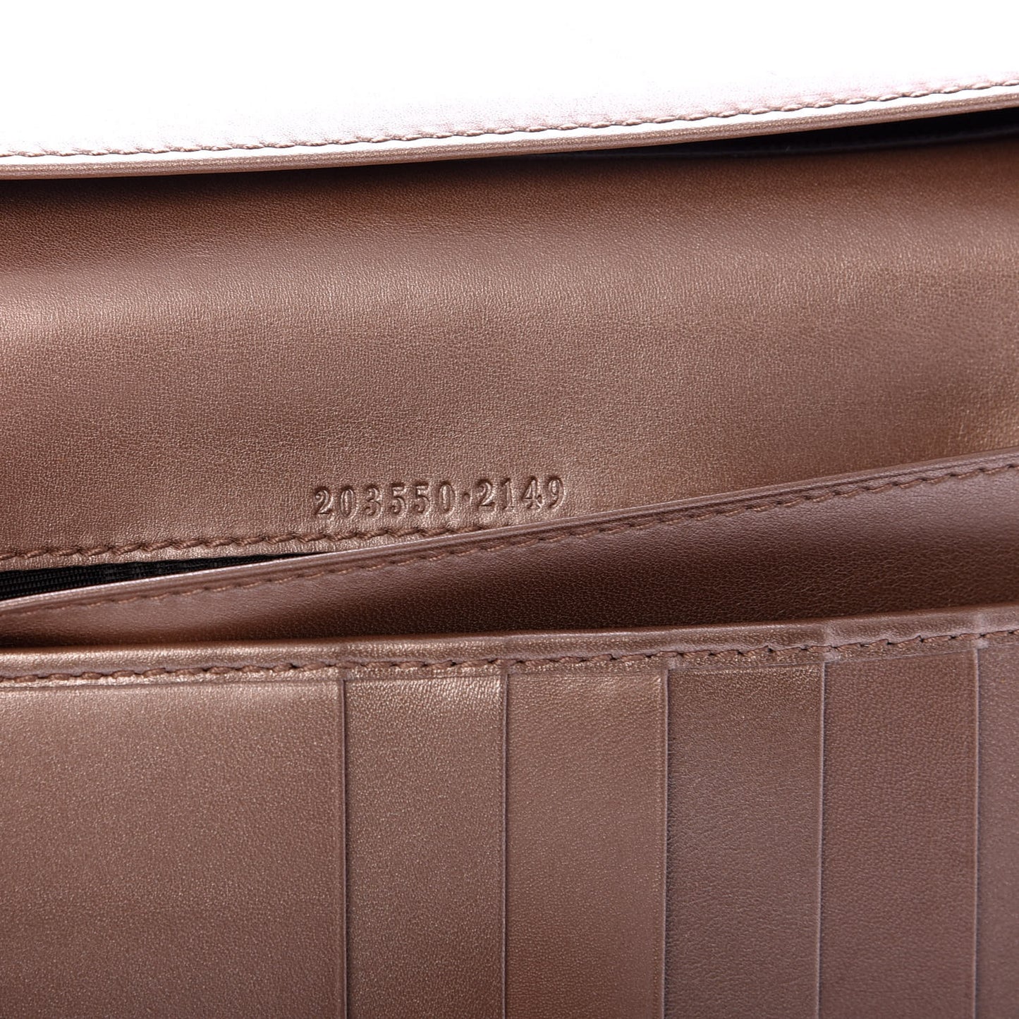 Guccissima Heart Continental Wallet Mauve