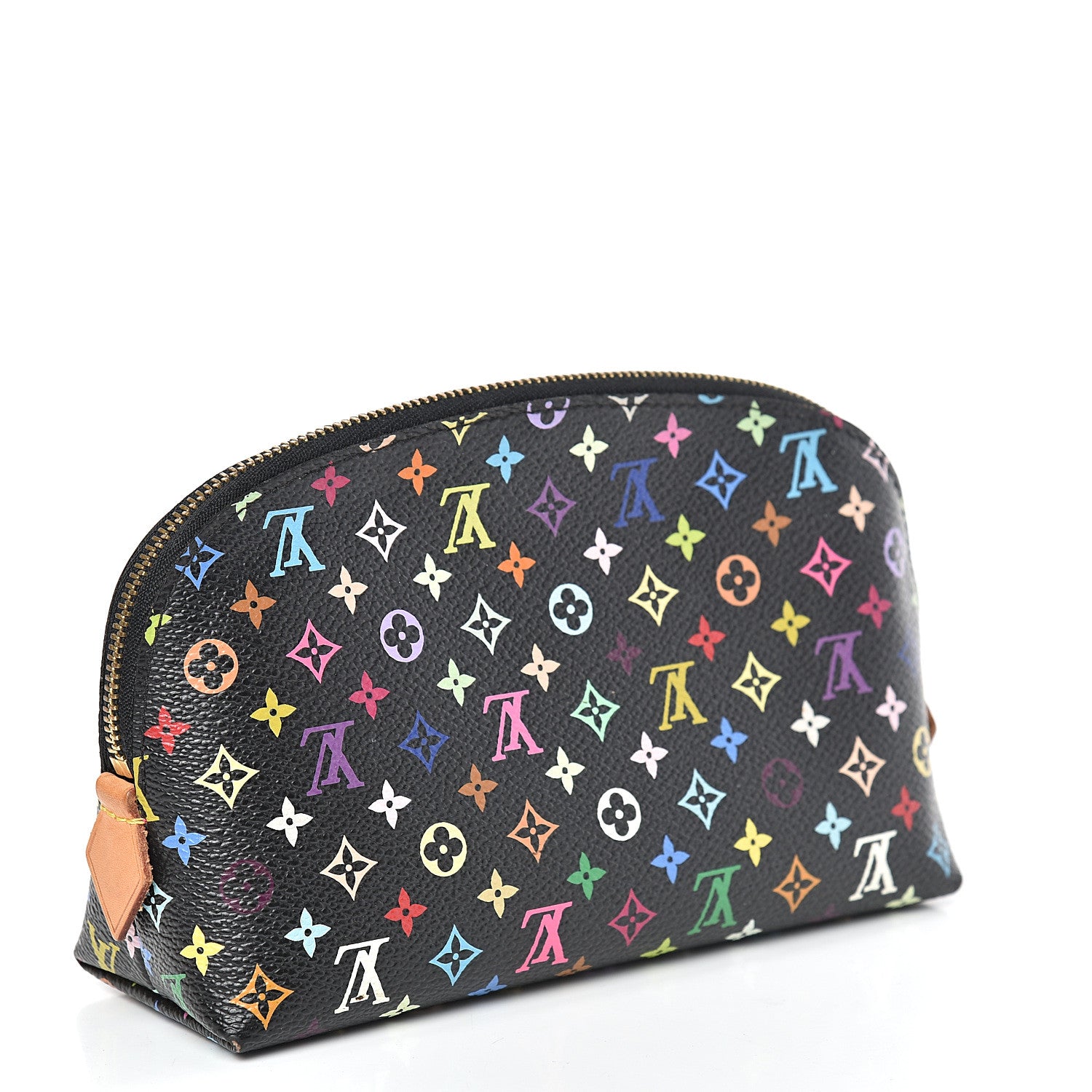 Louis Vuitton Monogram Multicolor Cosmetic Pouch Black Grenade 3 of 8