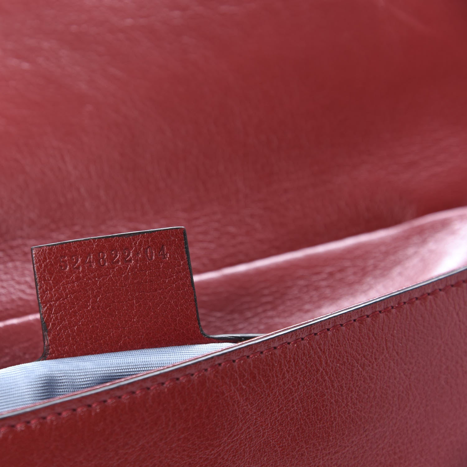 Gucci Calfskin Diagonal GG Medium Thiara Double Envelope Shoulder Bag Black Red 11 of 12
