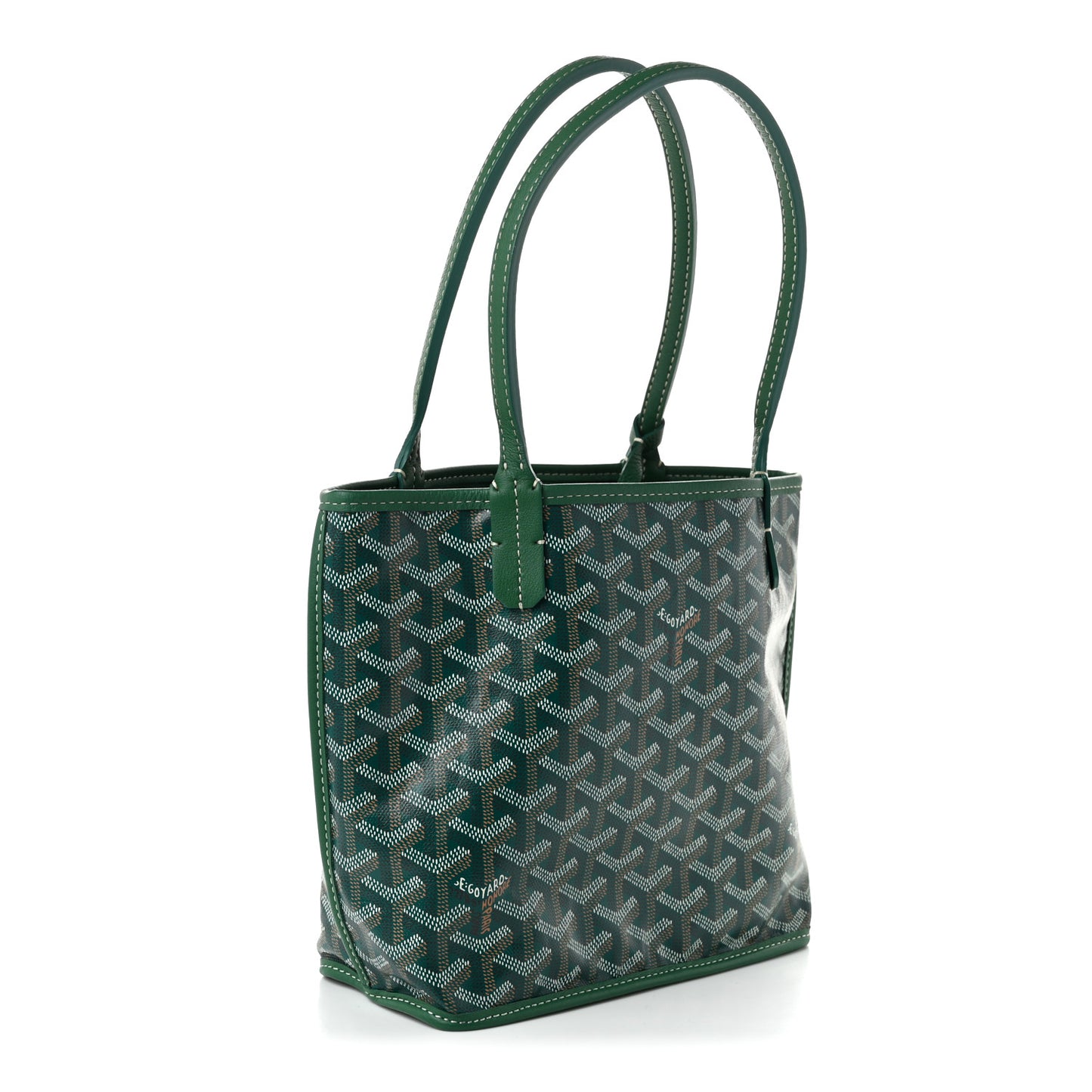 Goyardine Reversible Mini Anjou Green