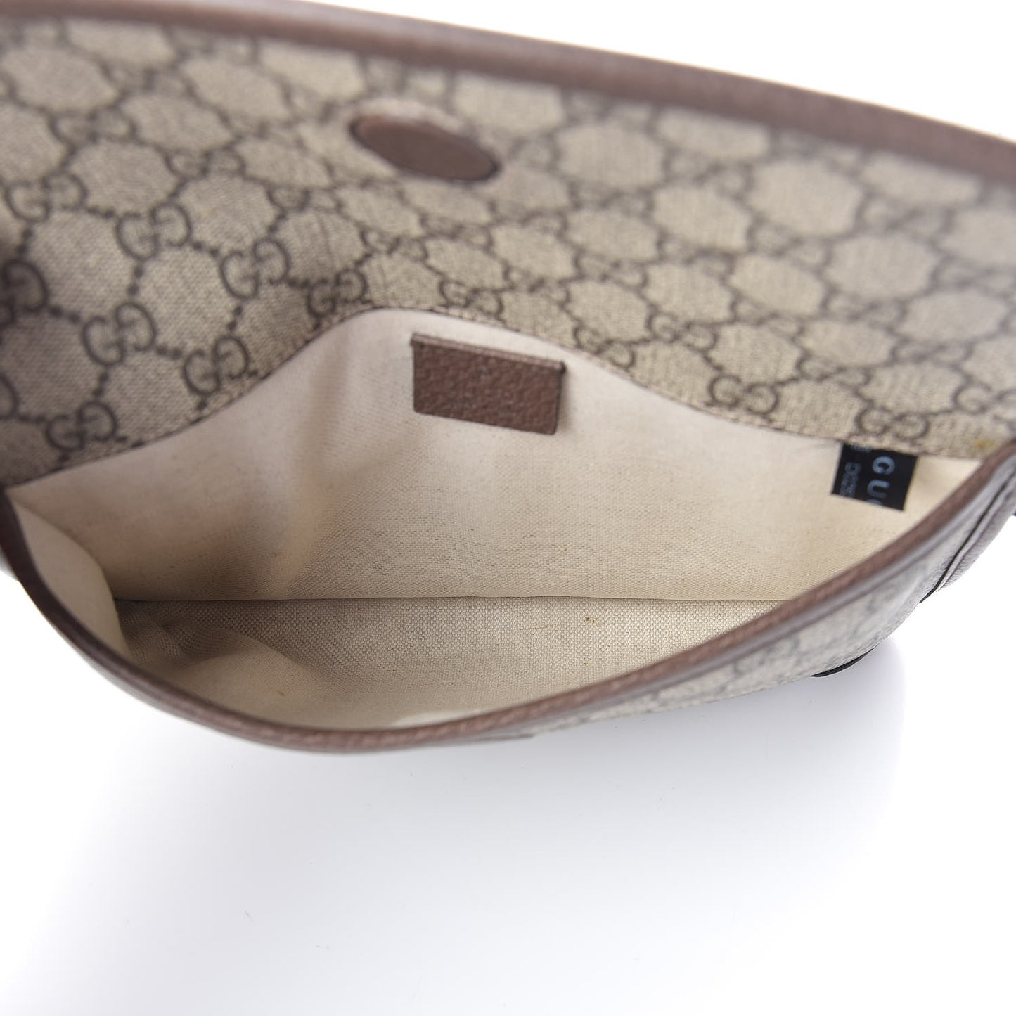 GG Supreme Monogram Neo Vintage Web Belt Bag Brown