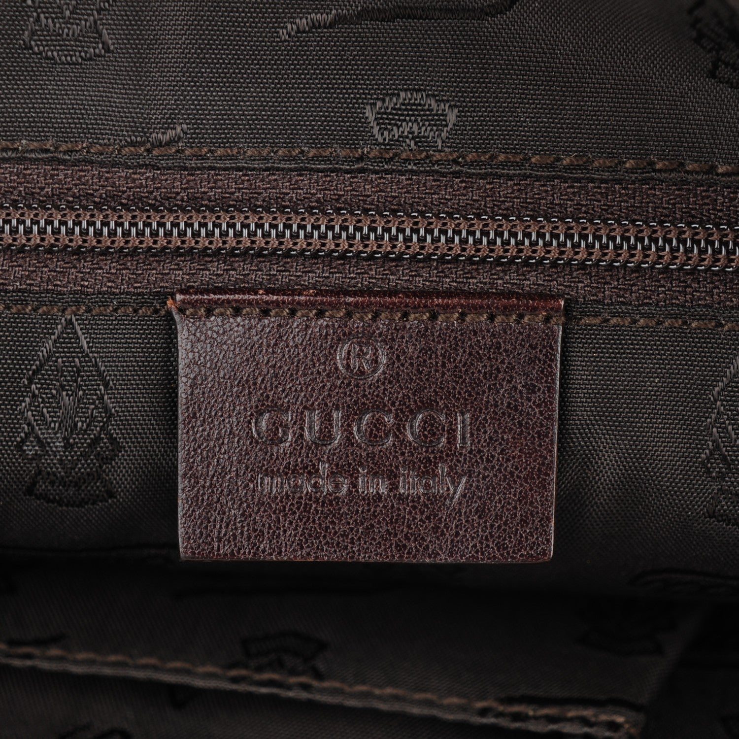 Gucci Crystal Monogram Duchessa Flap Shoulder Bag Dark Brown 6 of 7