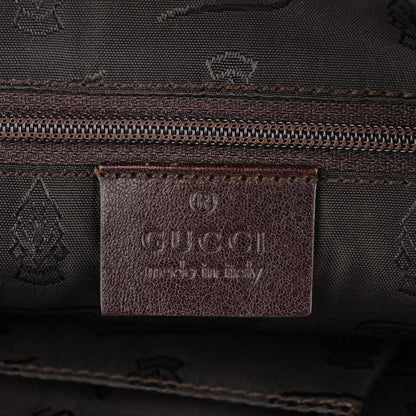 Gucci Crystal Monogram Duchessa Flap Shoulder Bag Dark Brown 6 of 7
